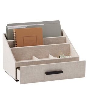 The Container Store Harmony Desk Accessory Organizer with Drawer